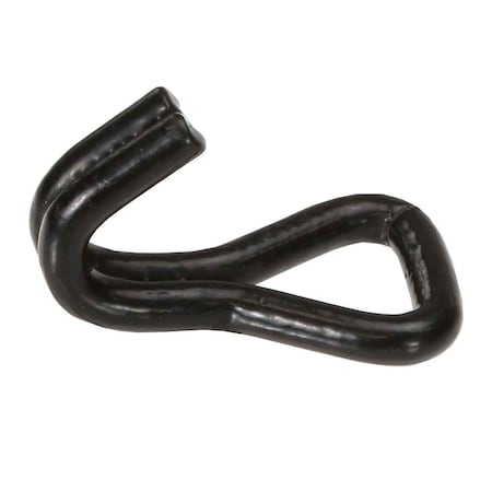 Us Cargo Control 1" Heavy Duty Wire Hook w/ Black Vinyl Coating WH252BVC